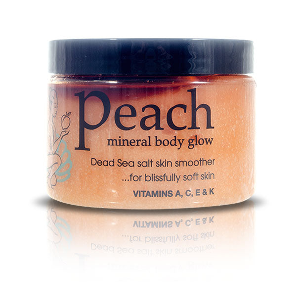 Peach Mineral Body Glow Dead Sea Salt Scrub
